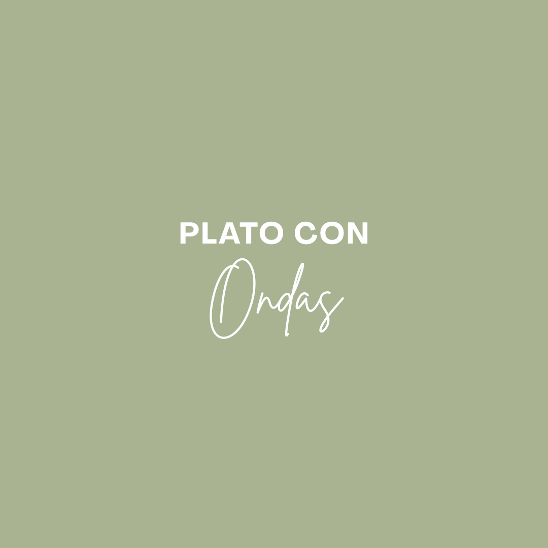 Plato con ondas