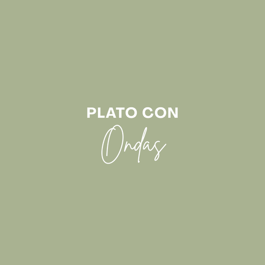 Plato con ondas