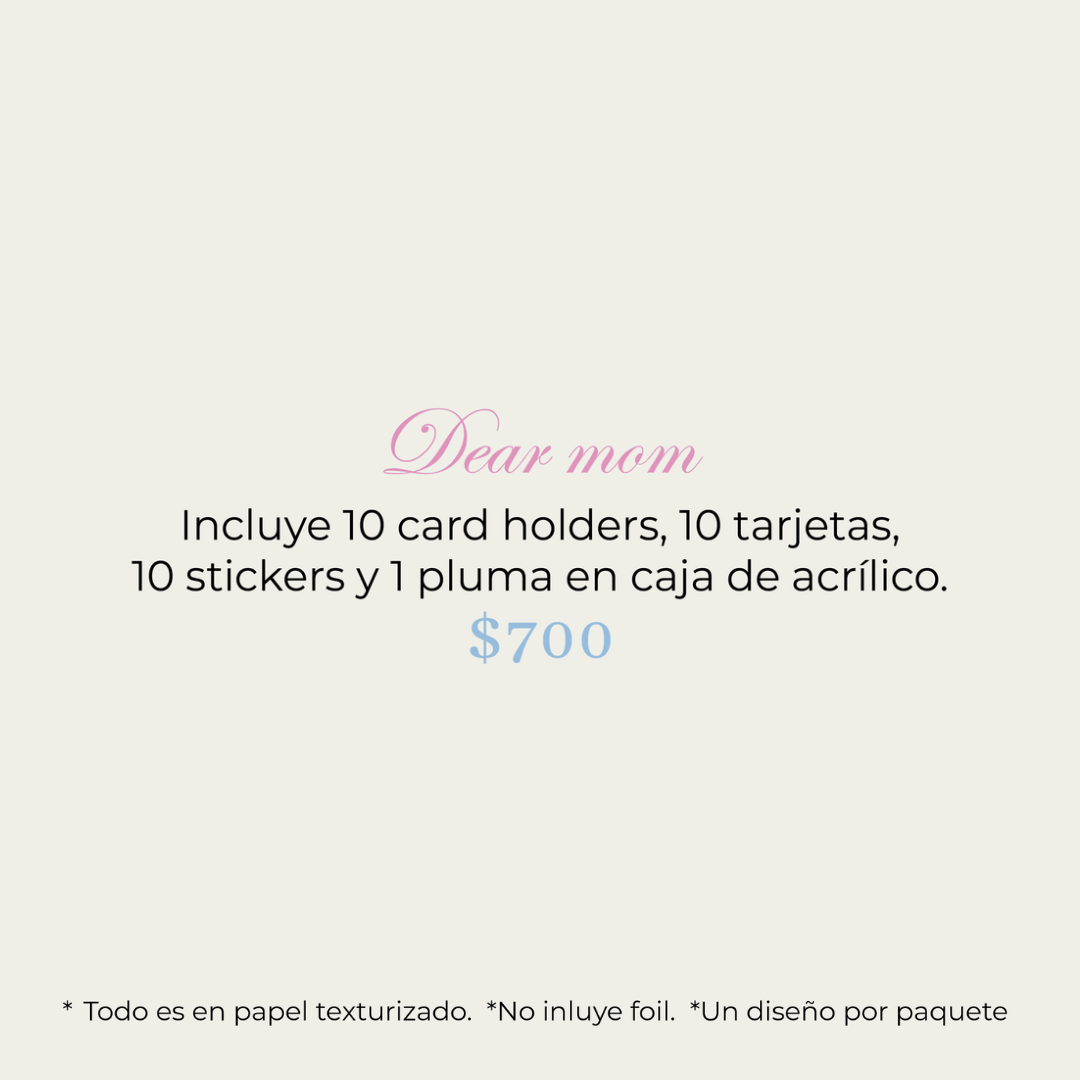Card holders para Mamá