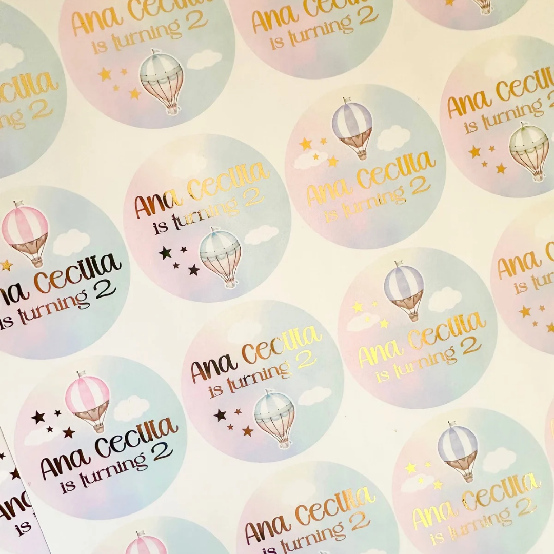 Stickers en papel adhesivo